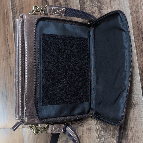 GTM~Conceal Carry Bag Distressed Buffalo Leather - Picture 11 of 14